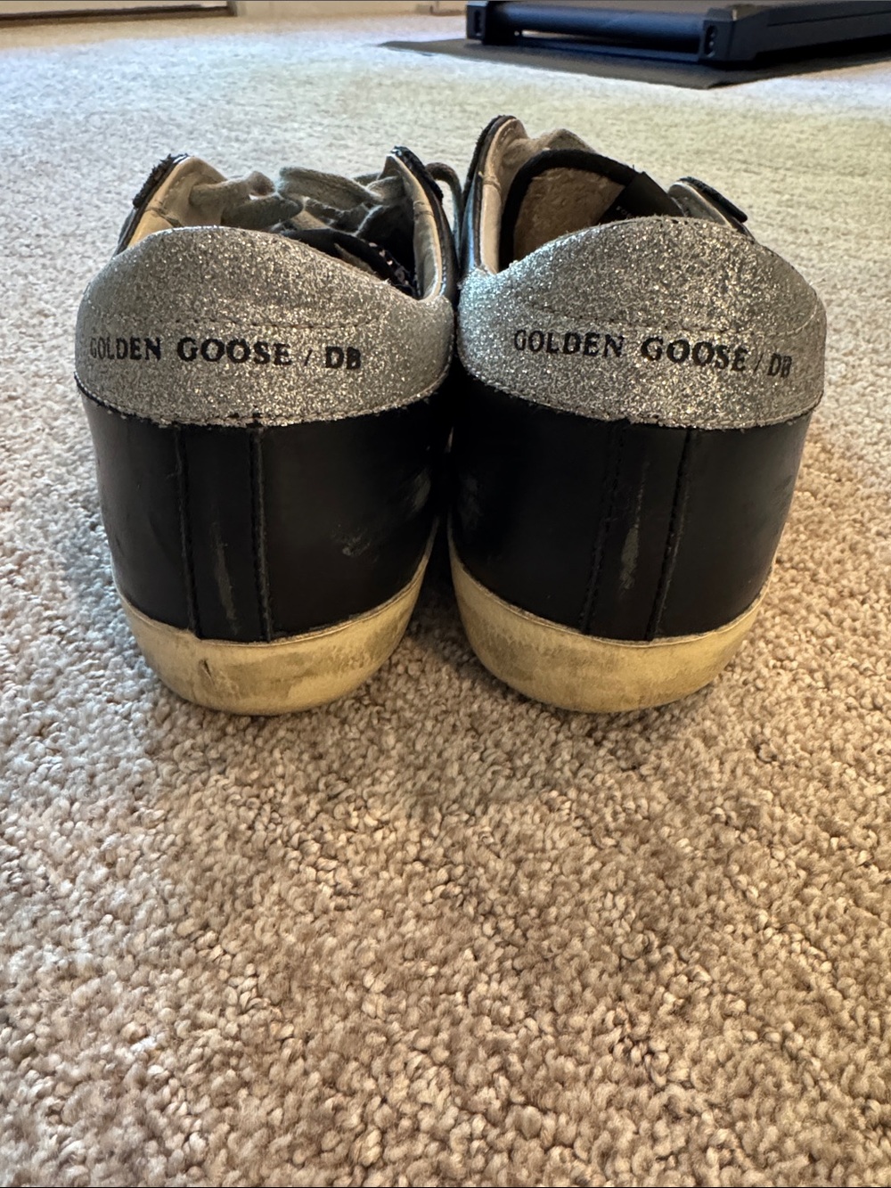 Golden Goose Superstar Leather Sneakers with Leopard Accent size 38 - Picture 3 of 5